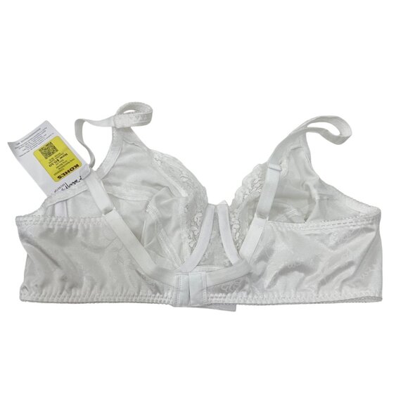 Playtex Secrets White Full Coverage Underwire Bra Style 4422 Comfort Straps 38B - Picture 2 of 10